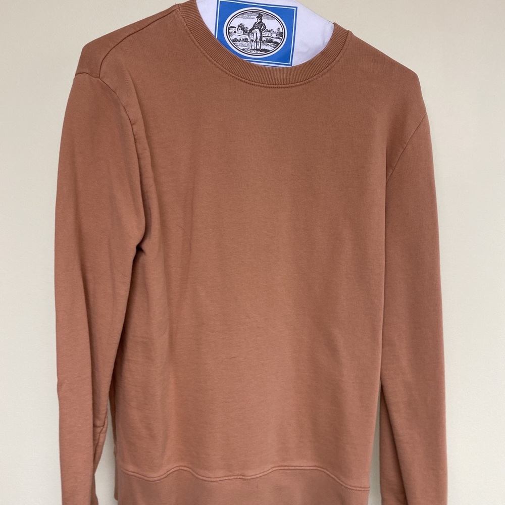 Salmon pink crewneck sweater
